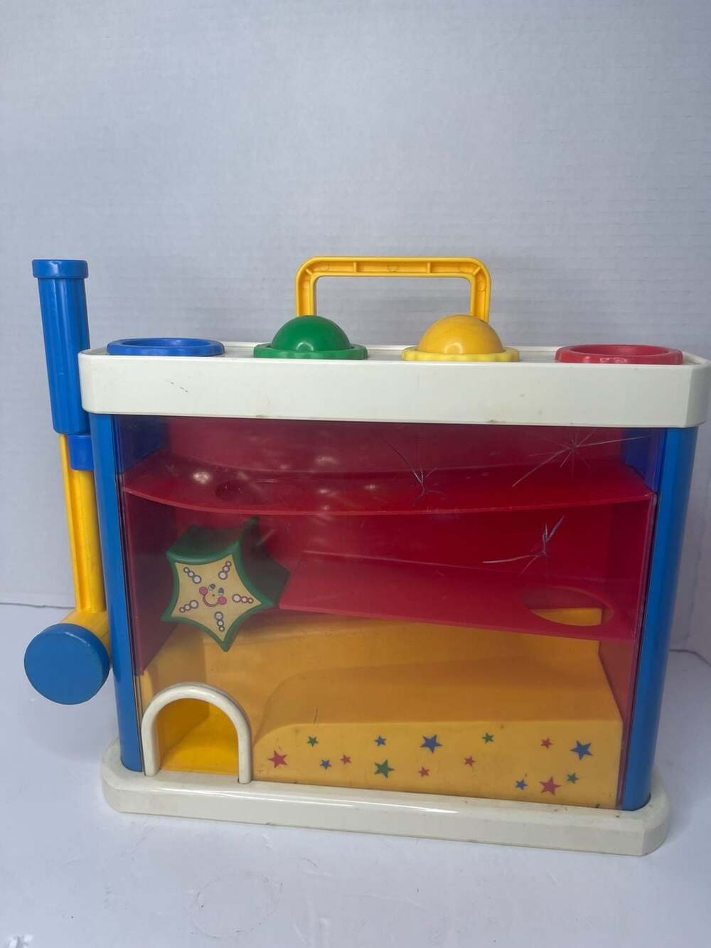 Vintage Fisher-Price Pound-A-Ball Activity Toy with Hammer